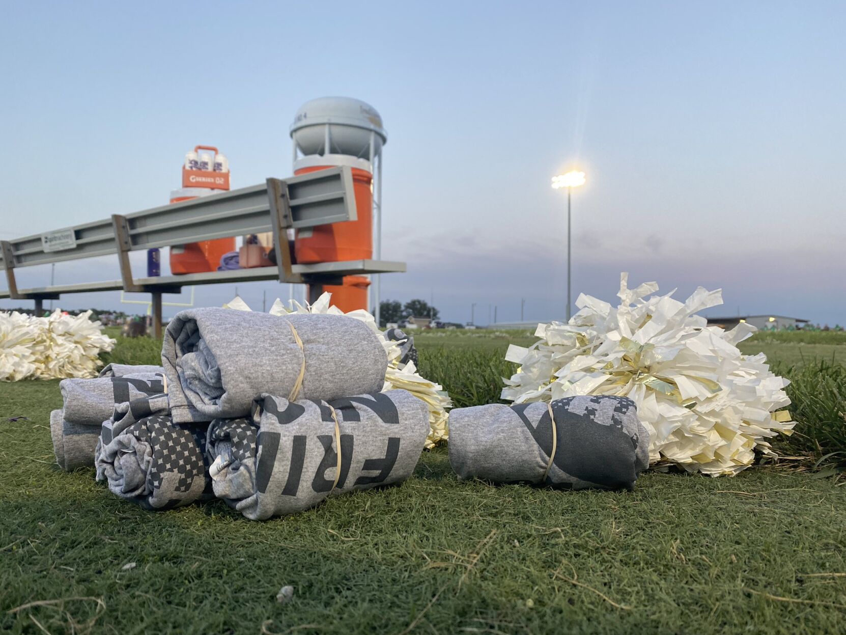 Sideline at Hallsville pom poms